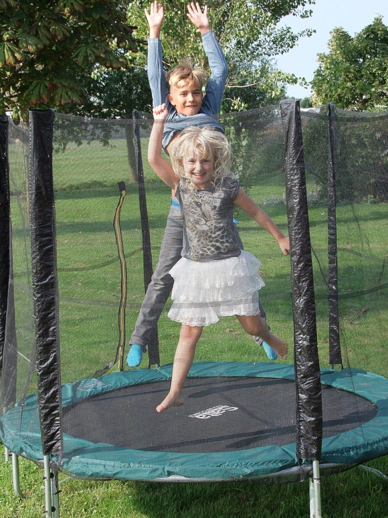 Trampolines are fun and enjoyable ways to get exercise at home with a form of compact gym equipment that can fit in small backyards.