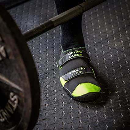 Deadlift shoes are well fitted and snug, but not tight, when in use.