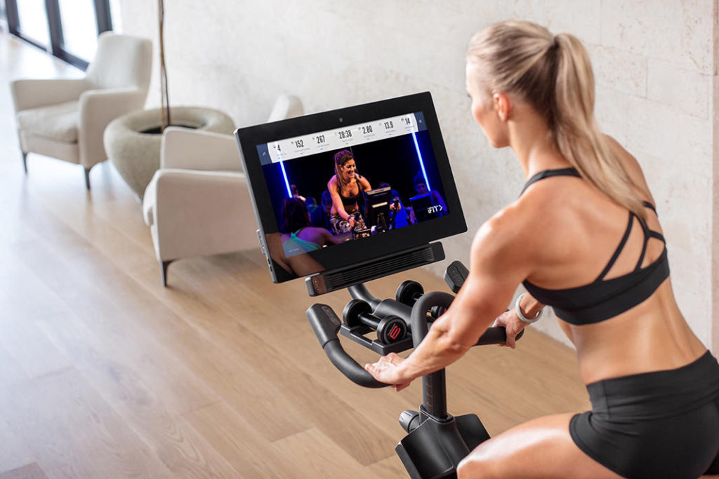 Spin Bike Computers can be mounted on the stand often used for tablets or phones.
